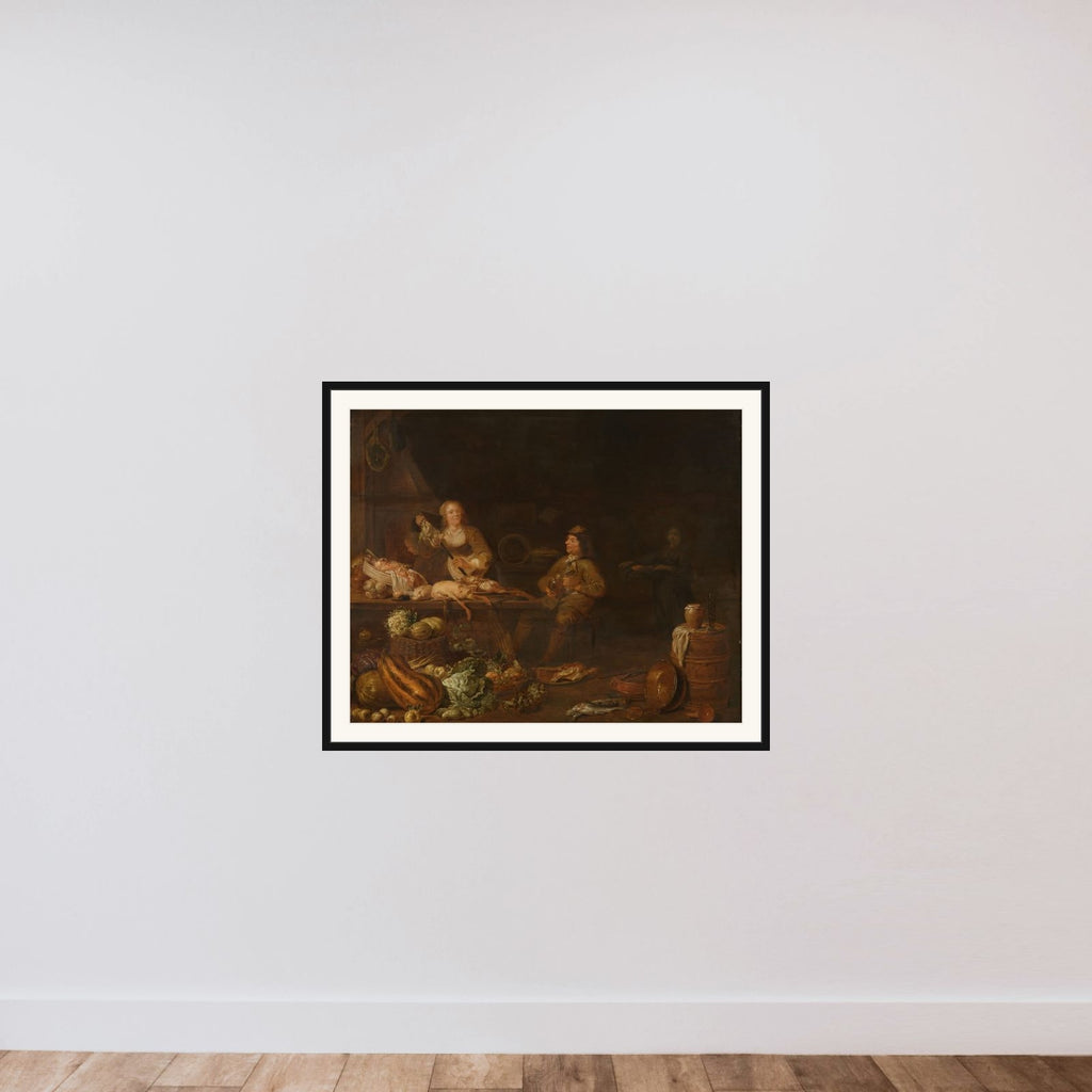 Kitchen Interior framed — shown to scale