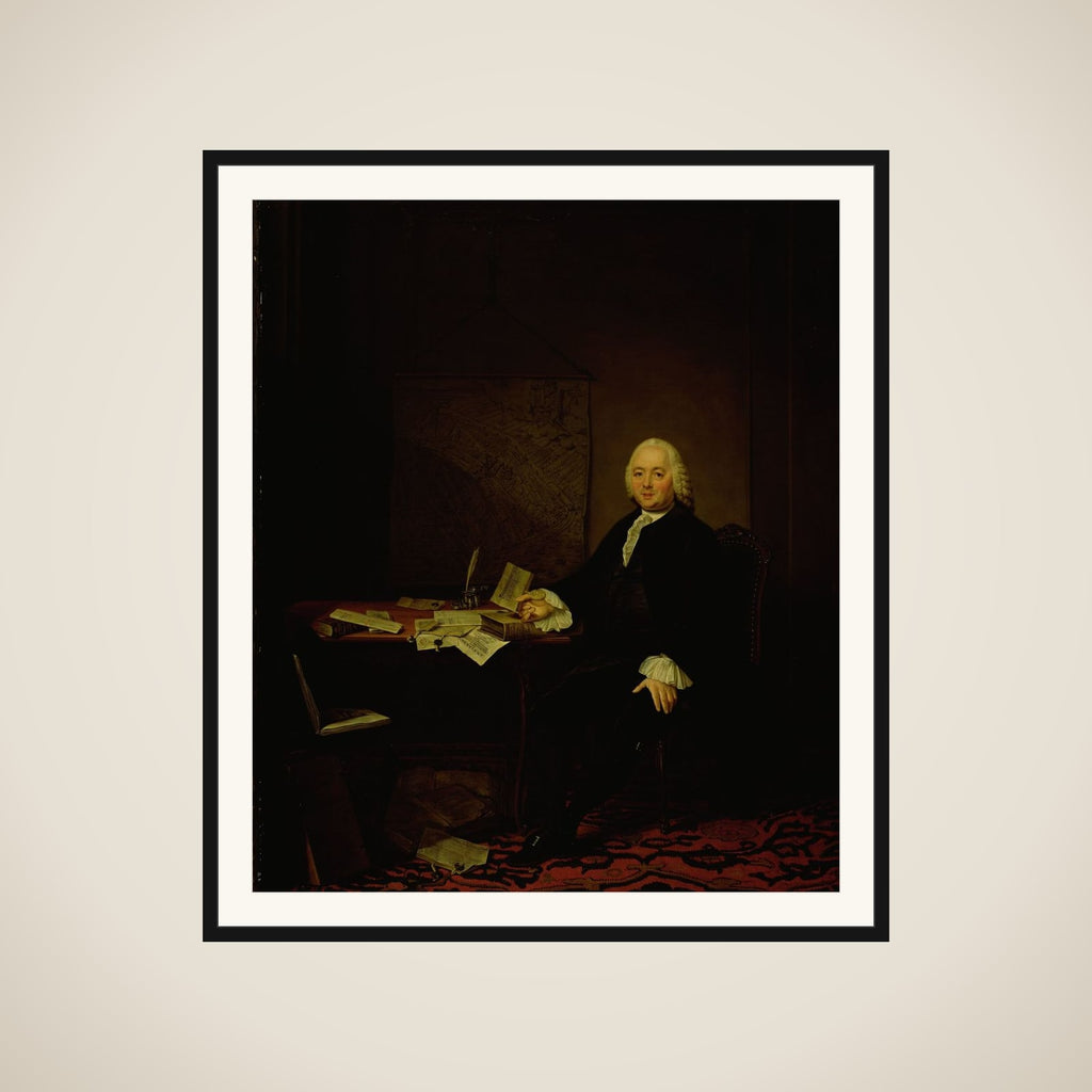 Portrait of Jan Wagenaar, City Historian of Amsterdam framed