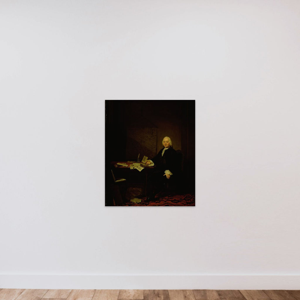 Portrait of Jan Wagenaar, City Historian of Amsterdam unframed — shown to scale