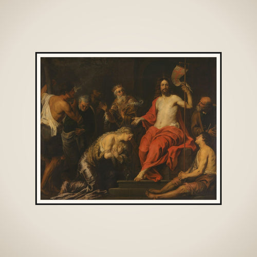 Christ and the Penitent Sinners framed