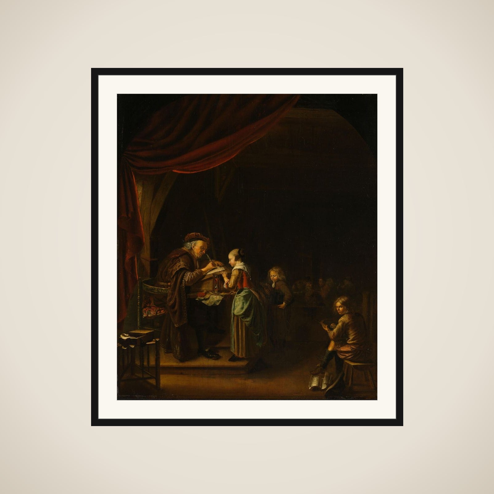 The Schoolmaster framed