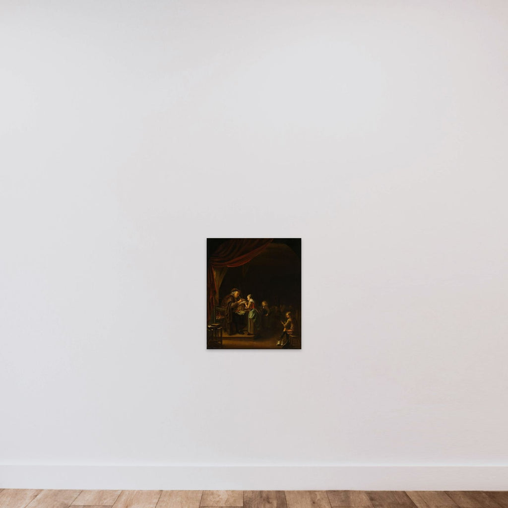 The Schoolmaster unframed — shown to scale