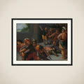 one of a series of twelve on the Insurrection of the Batavians against the Romans " framed