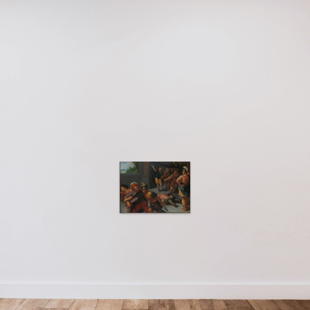 one of a series of twelve on the Insurrection of the Batavians against the Romans " unframed — shown to scale