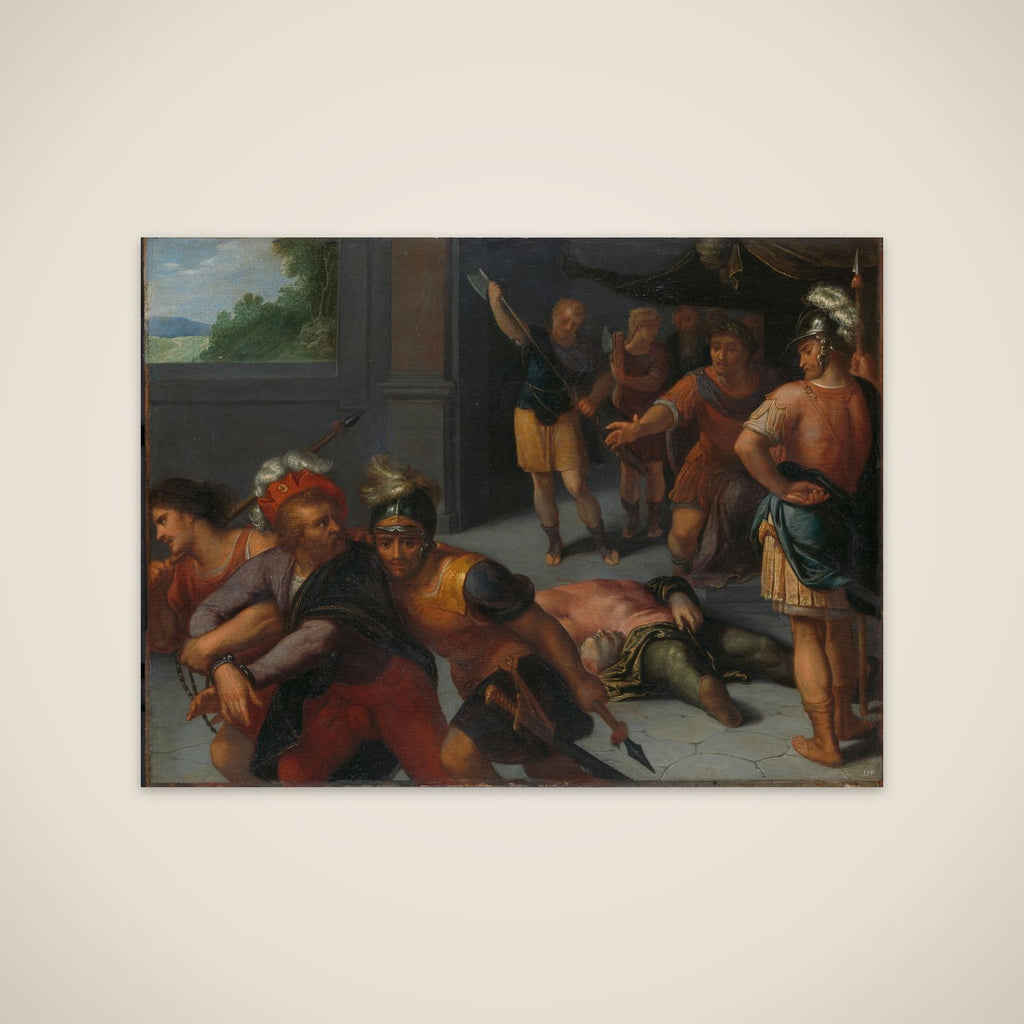 one of a series of twelve on the Insurrection of the Batavians against the Romans " unframed print