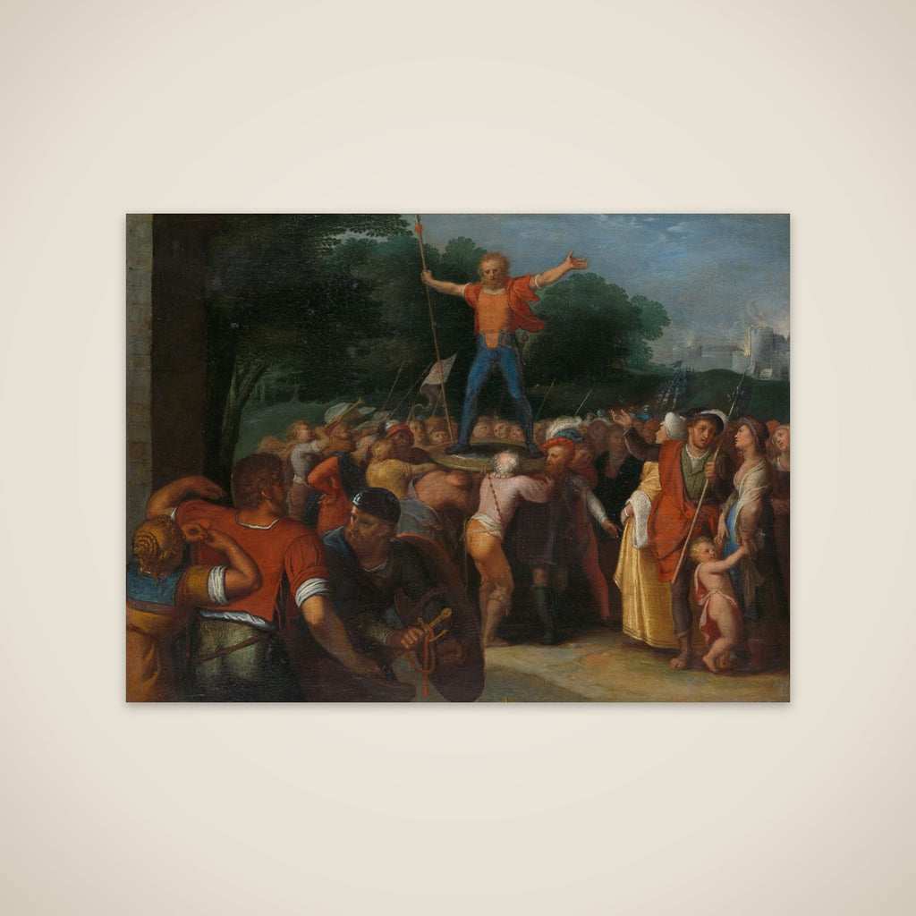 one of a series of twelve on the Insurrection of the Batavians against the Romans " unframed print