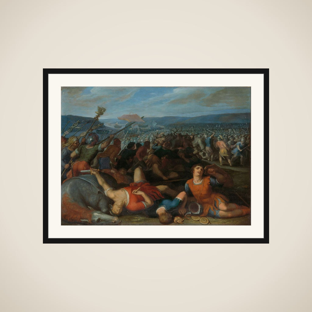 one of a series of twelve on the Insurrection of the Batavians against the Romans " framed
