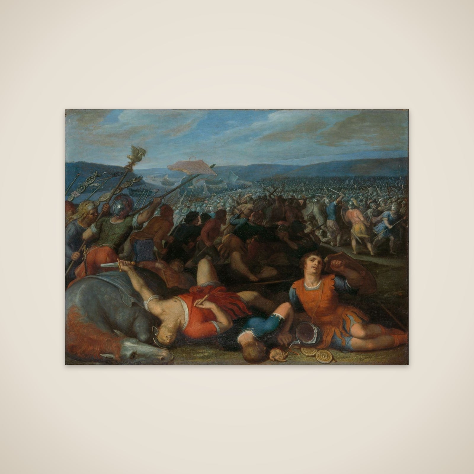 one of a series of twelve on the Insurrection of the Batavians against the Romans " unframed print