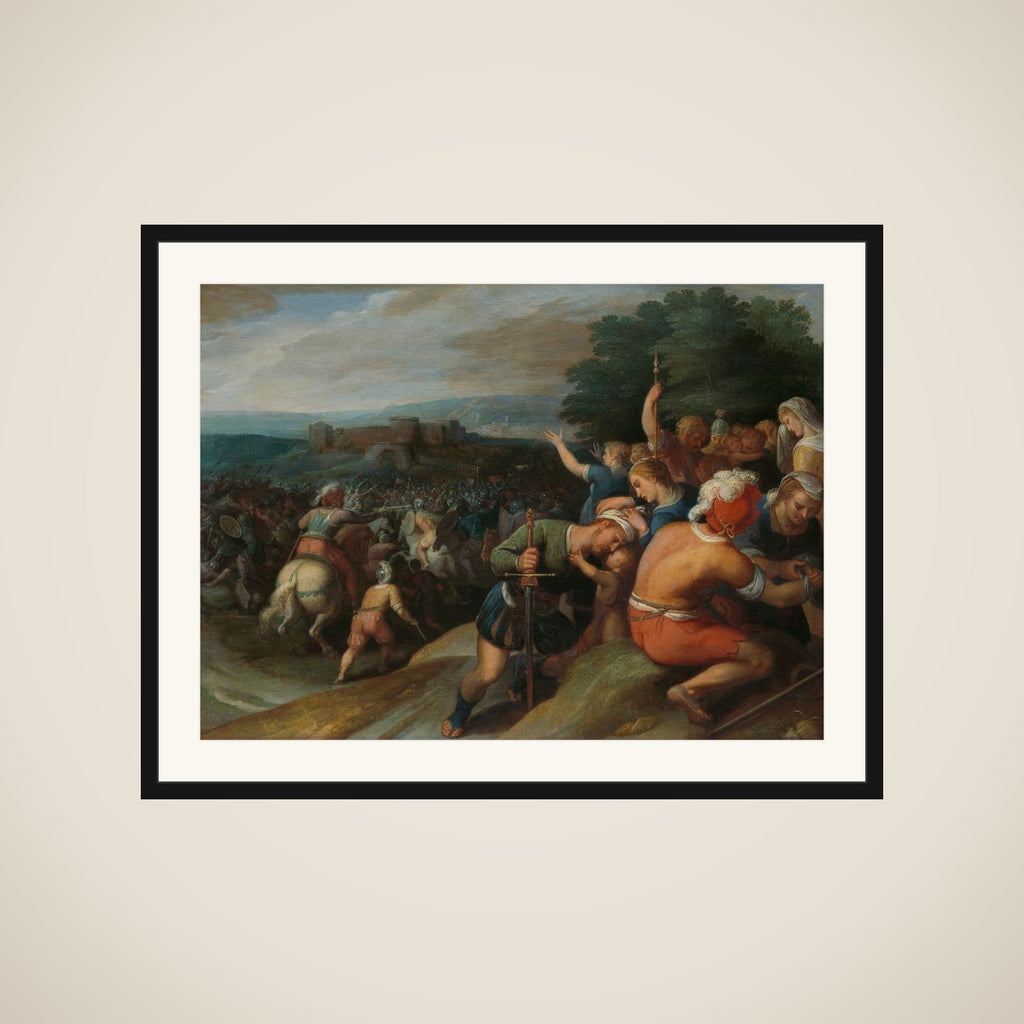one of a series of twelve on the Insurrection of the Batavians against the Romans " framed