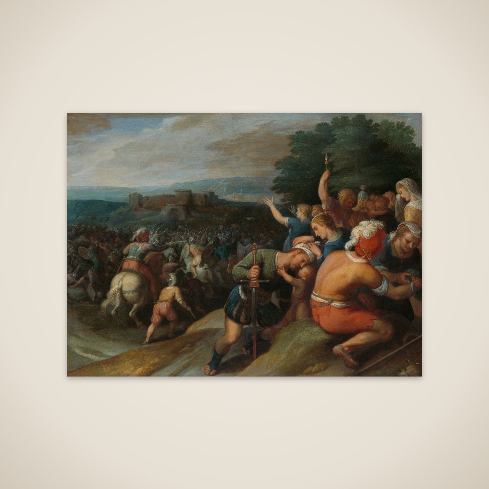 one of a series of twelve on the Insurrection of the Batavians against the Romans " unframed print