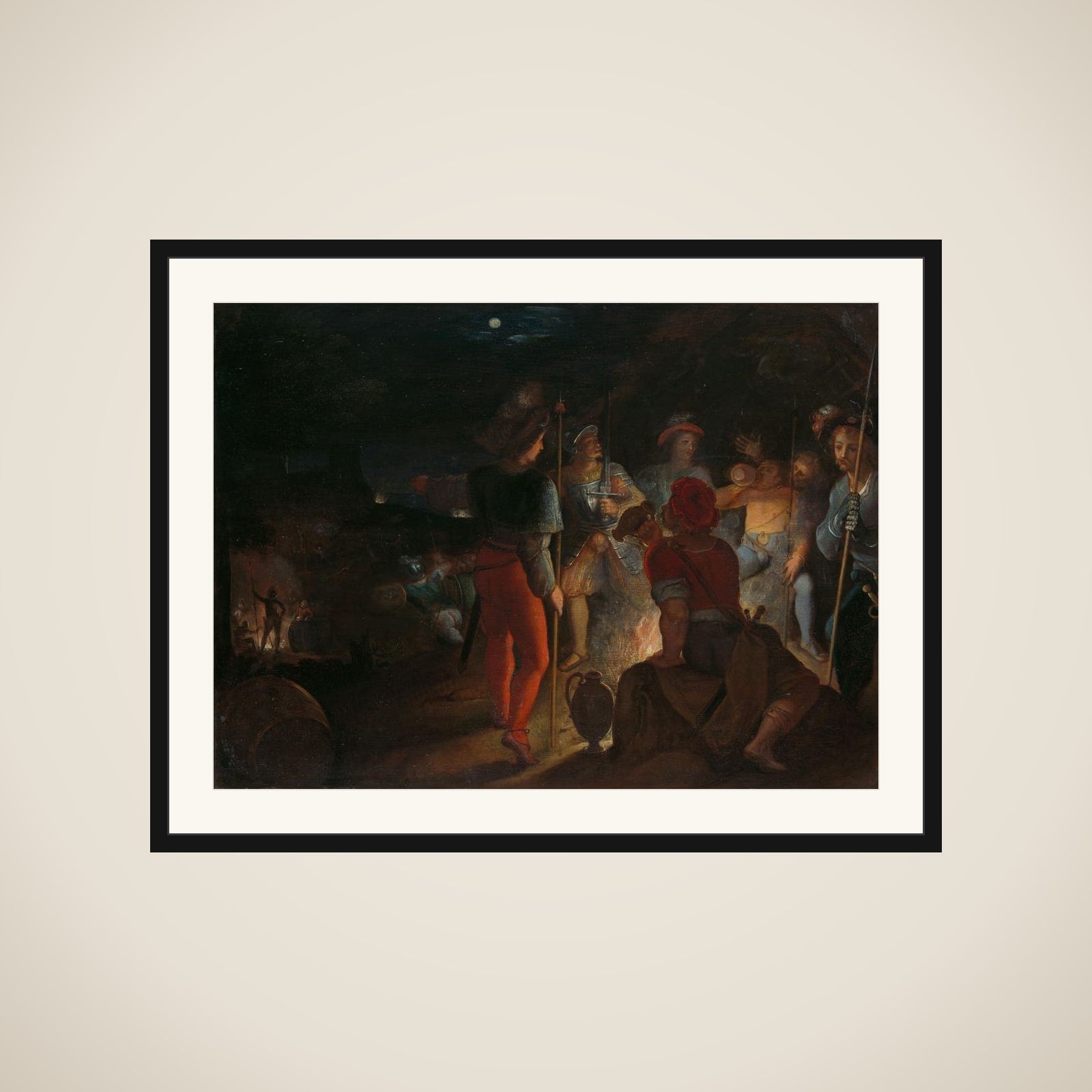 one of a series of twelve on the Insurrection of the Batavians against the Romans " framed