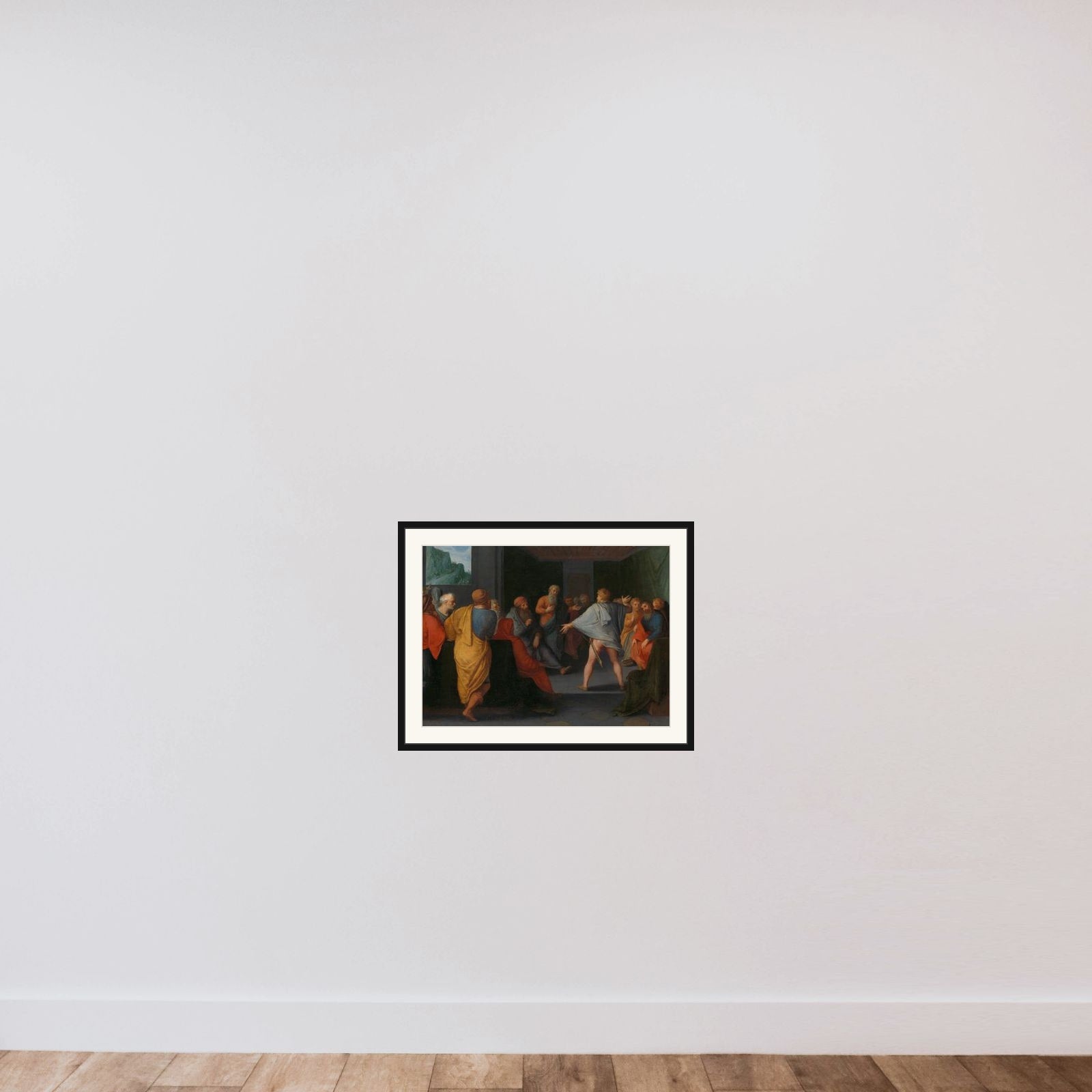 one of a series of twelve on the Insurrection of the Batavians against the Romans " framed — shown to scale