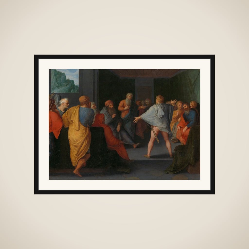 one of a series of twelve on the Insurrection of the Batavians against the Romans " framed