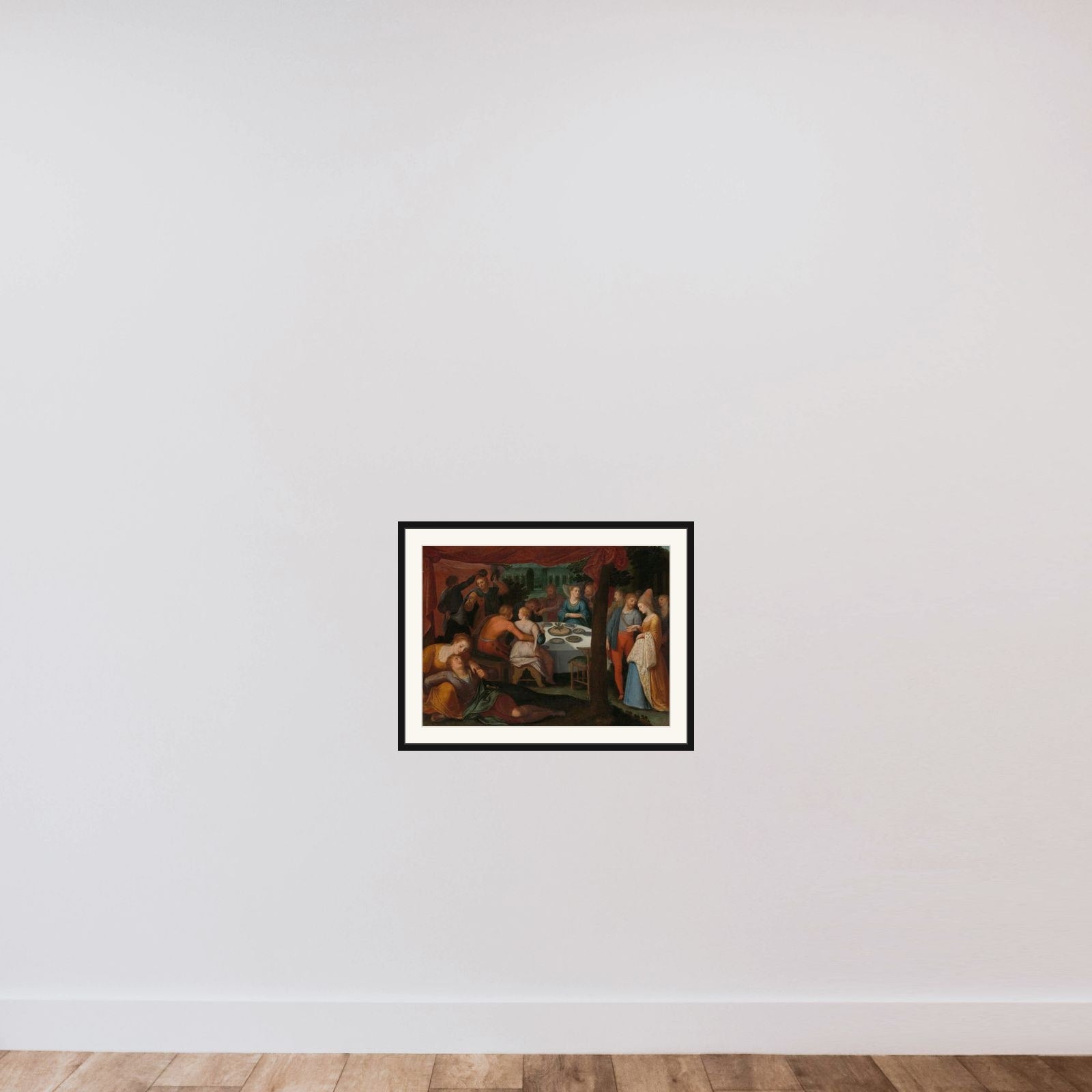 one of a series of twelve on the Insurrection of the Batavians against the Romans " framed — shown to scale