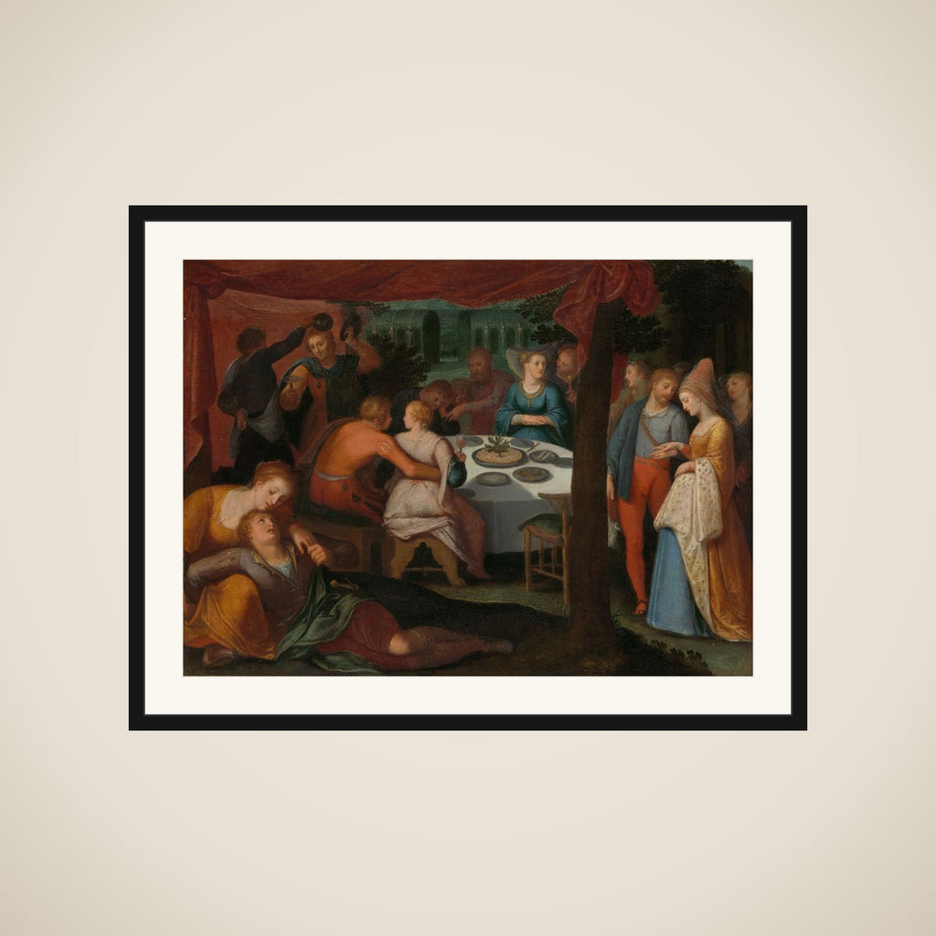 one of a series of twelve on the Insurrection of the Batavians against the Romans " framed
