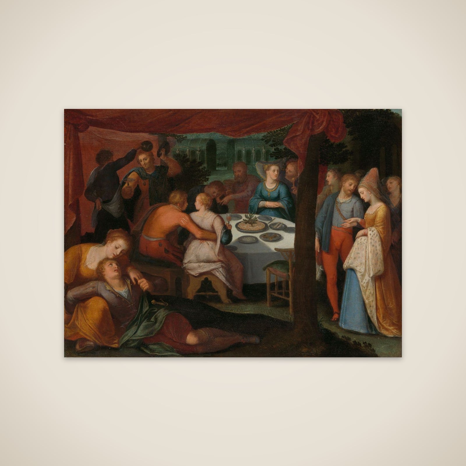 one of a series of twelve on the Insurrection of the Batavians against the Romans " unframed print