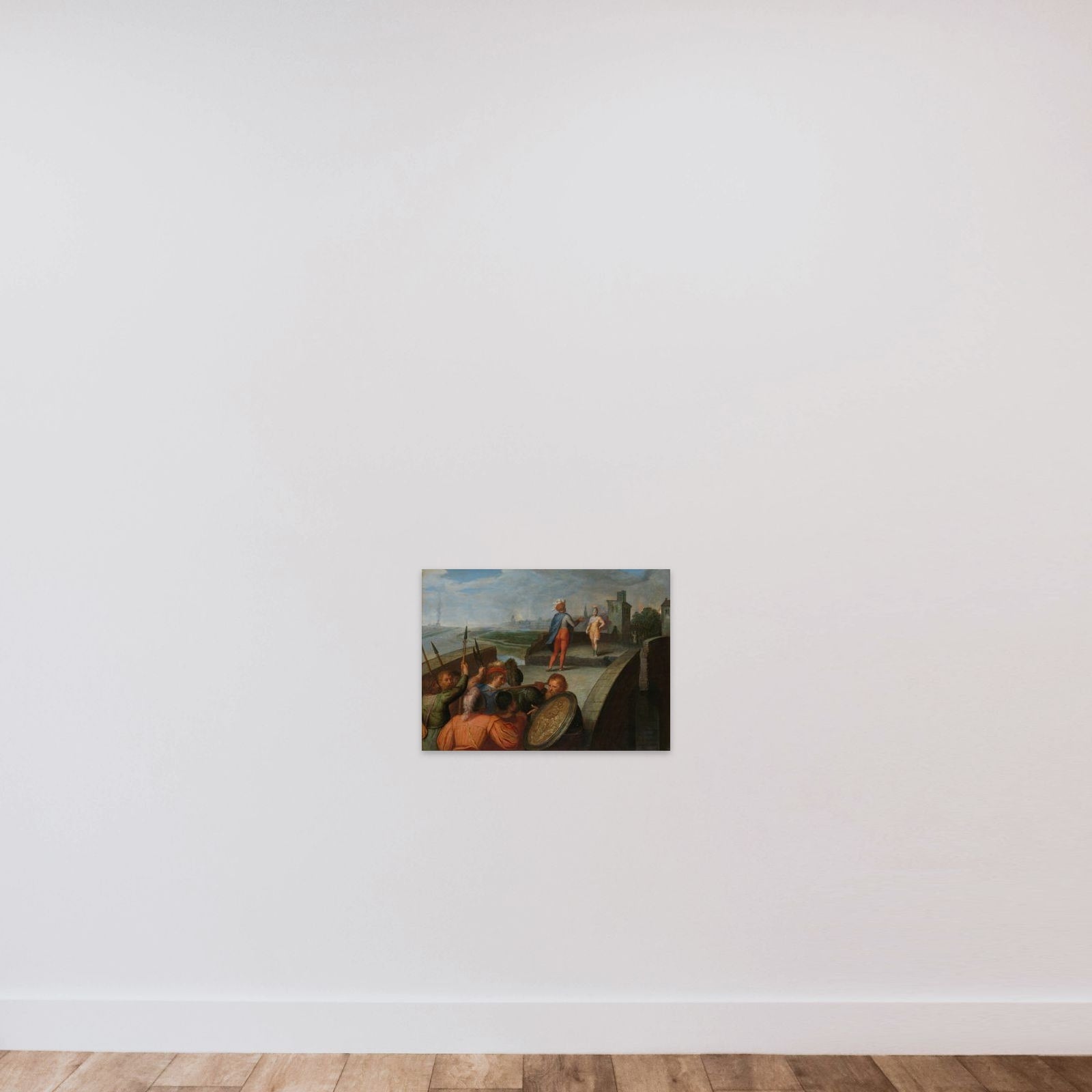 one of a series of twelve on the Insurrection of the Batavians against the Romans " unframed — shown to scale