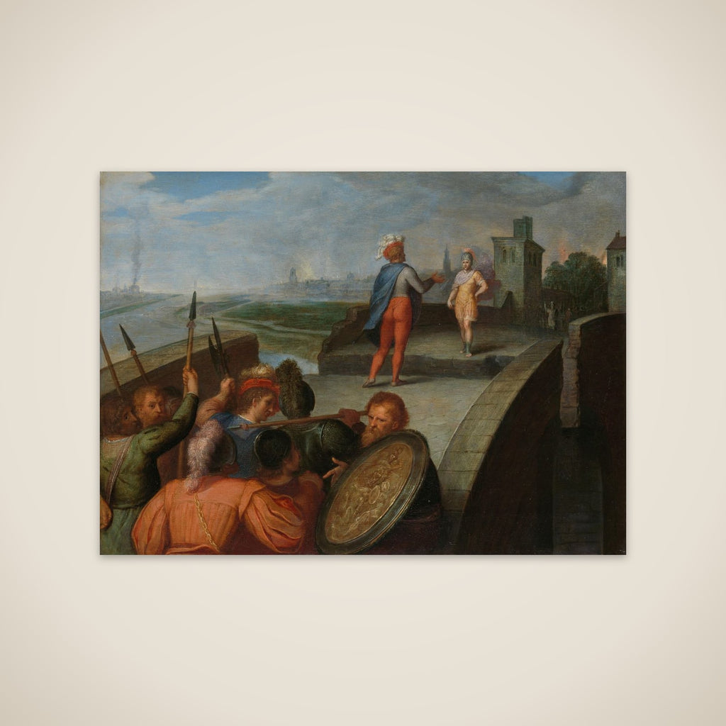 one of a series of twelve on the Insurrection of the Batavians against the Romans " unframed print