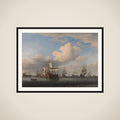 Captured English Ships after the Four Days’ Battle framed