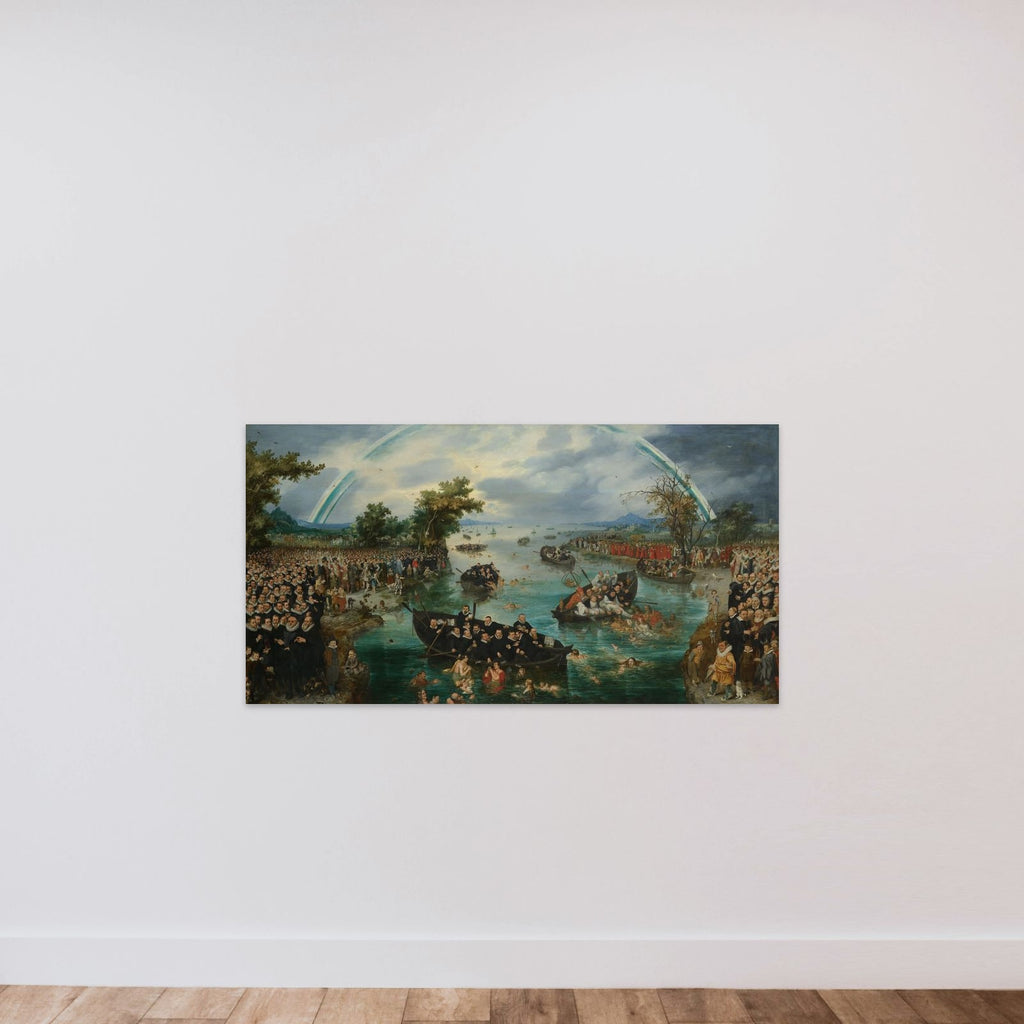 Fishing for Souls unframed — shown to scale