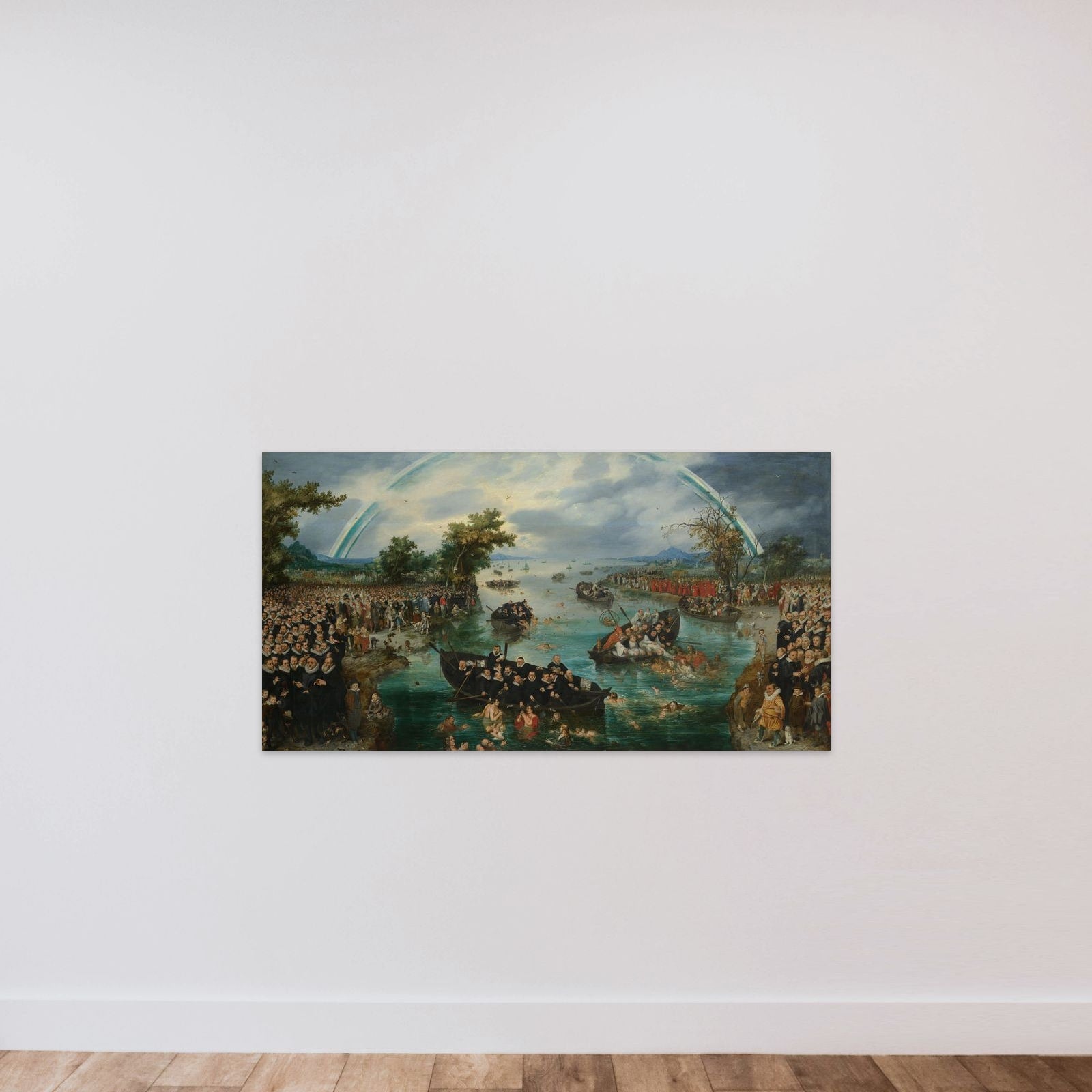 Fishing for Souls unframed — shown to scale