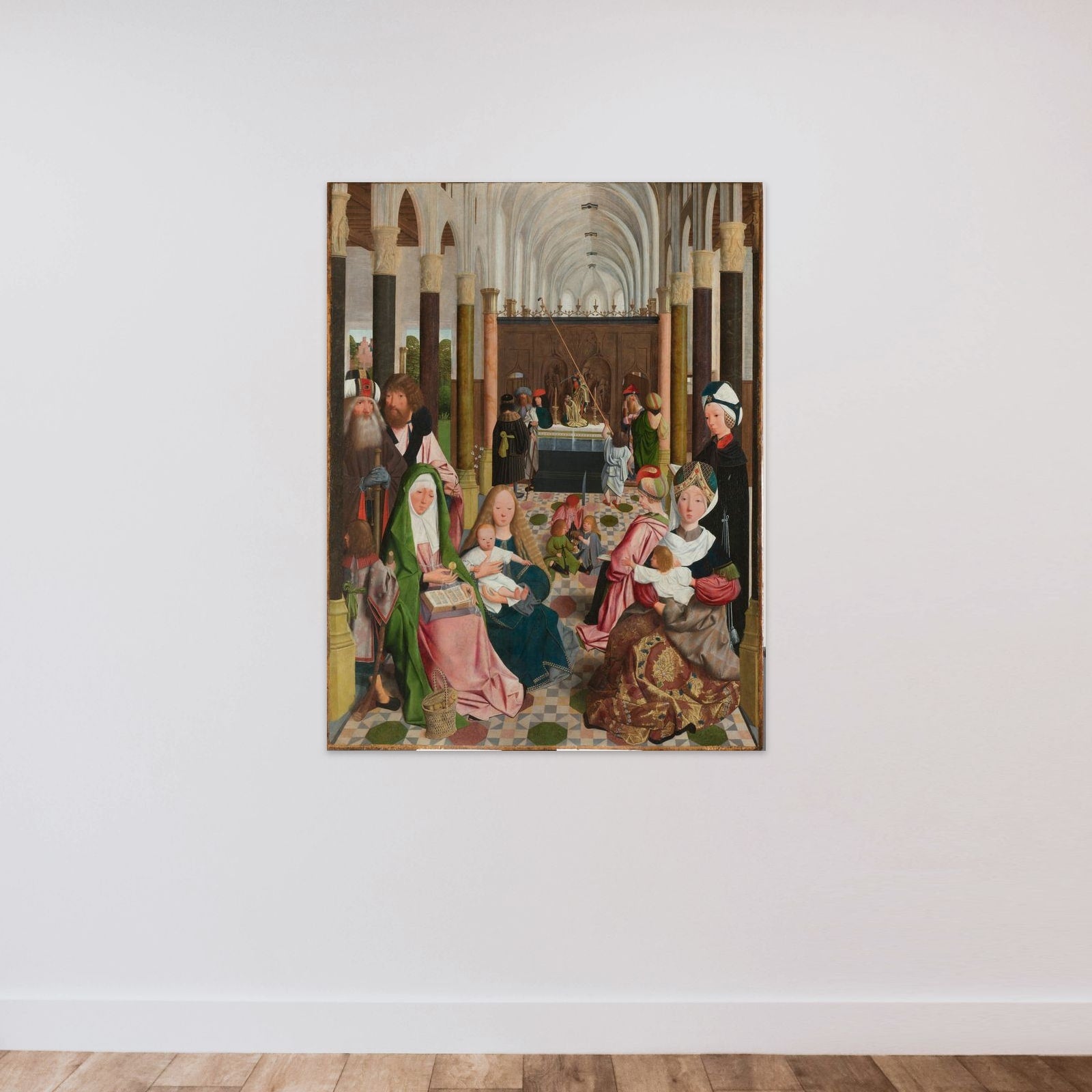 The Holy Kinship unframed — shown to scale