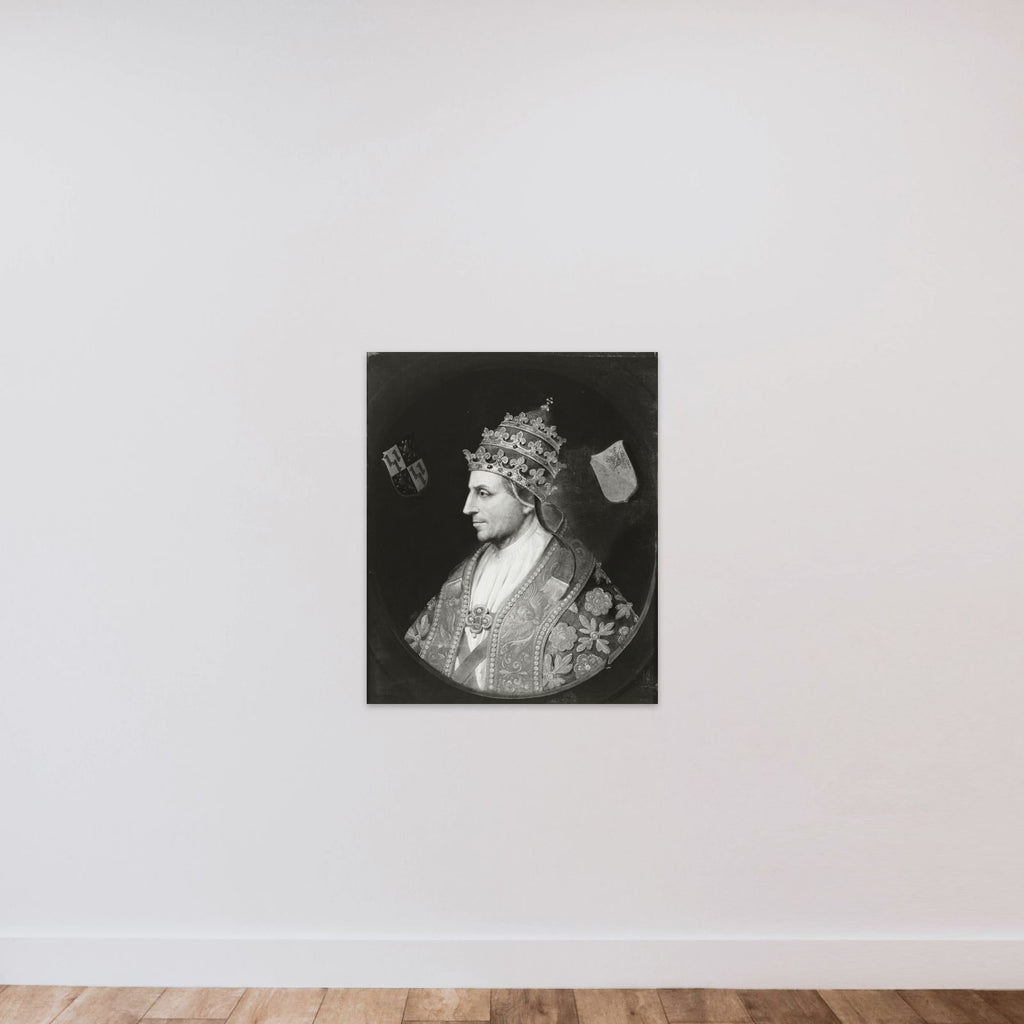 Pope Adrian VI unframed — shown to scale