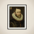 Portrait of Jacob Bas Claesz (1536-1589) framed
