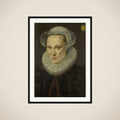 Portrait of Grietje Pietersdr Codde (1538-1607) framed