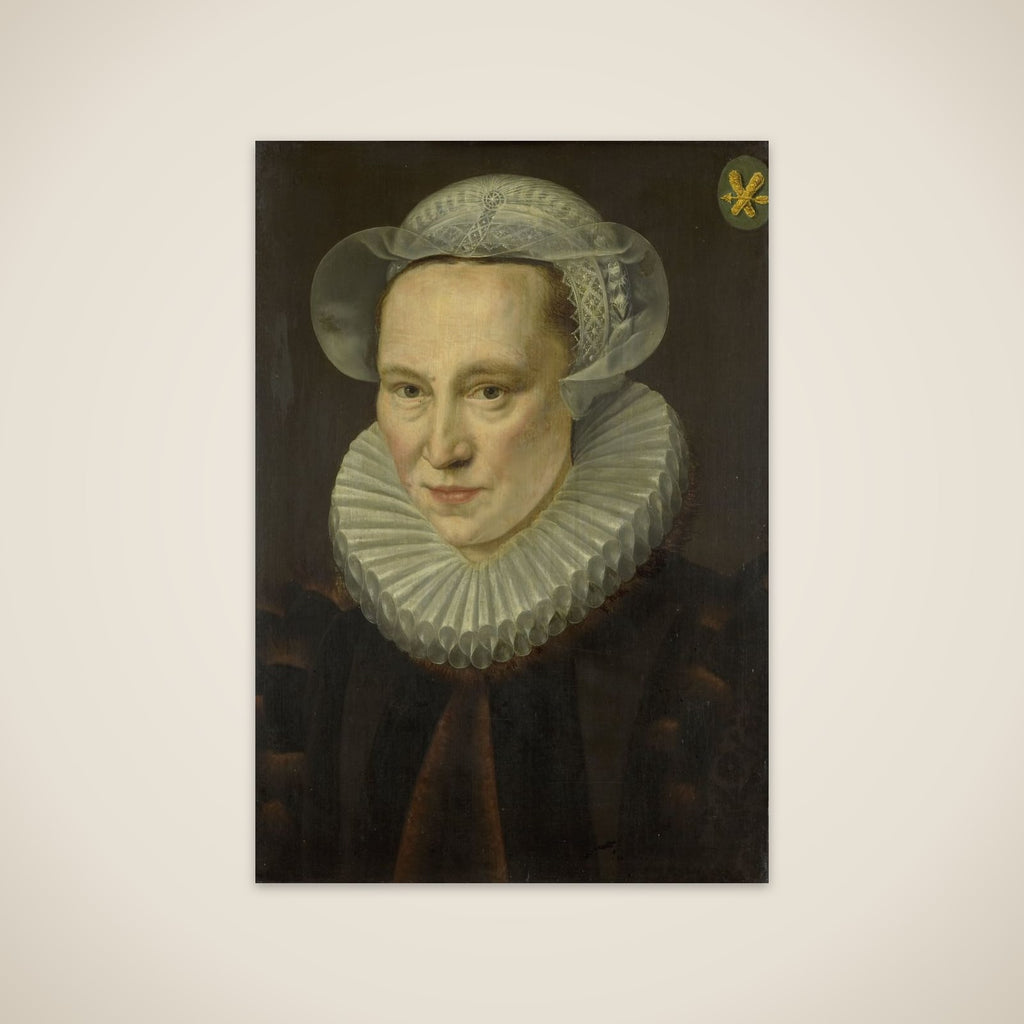 Portrait of Grietje Pietersdr Codde (1538-1607) unframed print