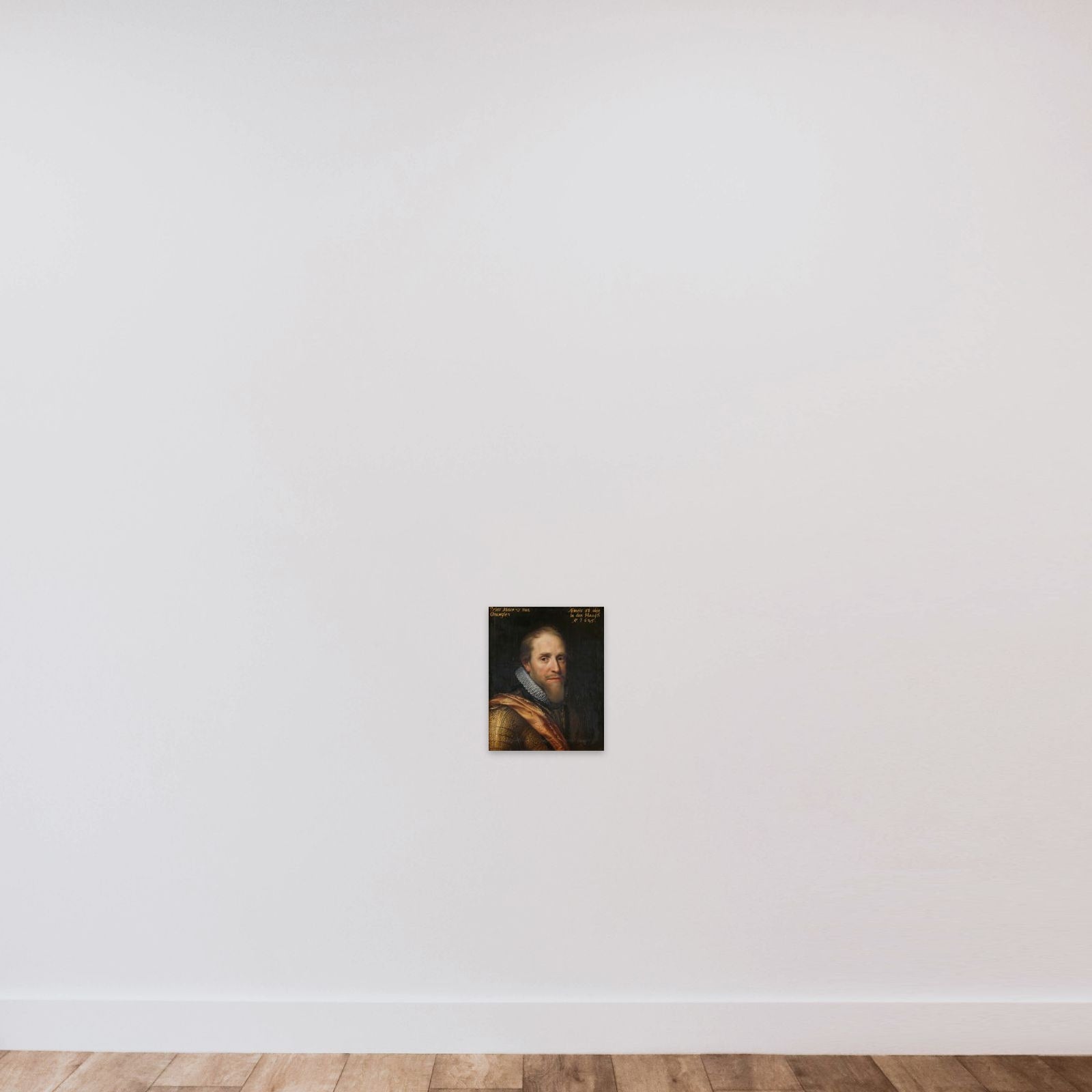 Portrait of Maurits (1567-1625), Prince of Orange unframed — shown to scale