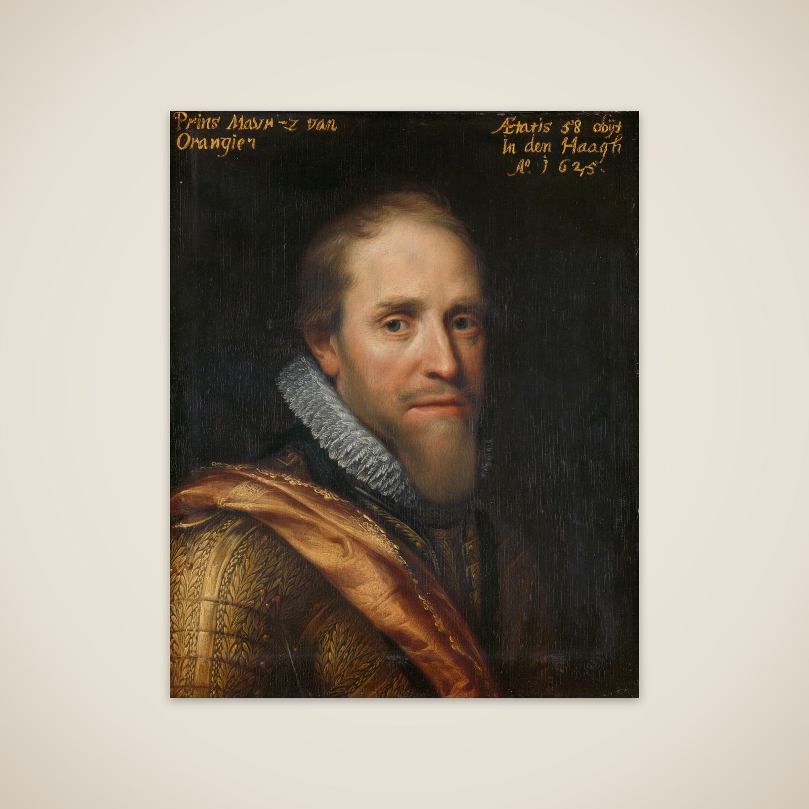 Portrait of Maurits (1567-1625), Prince of Orange unframed print