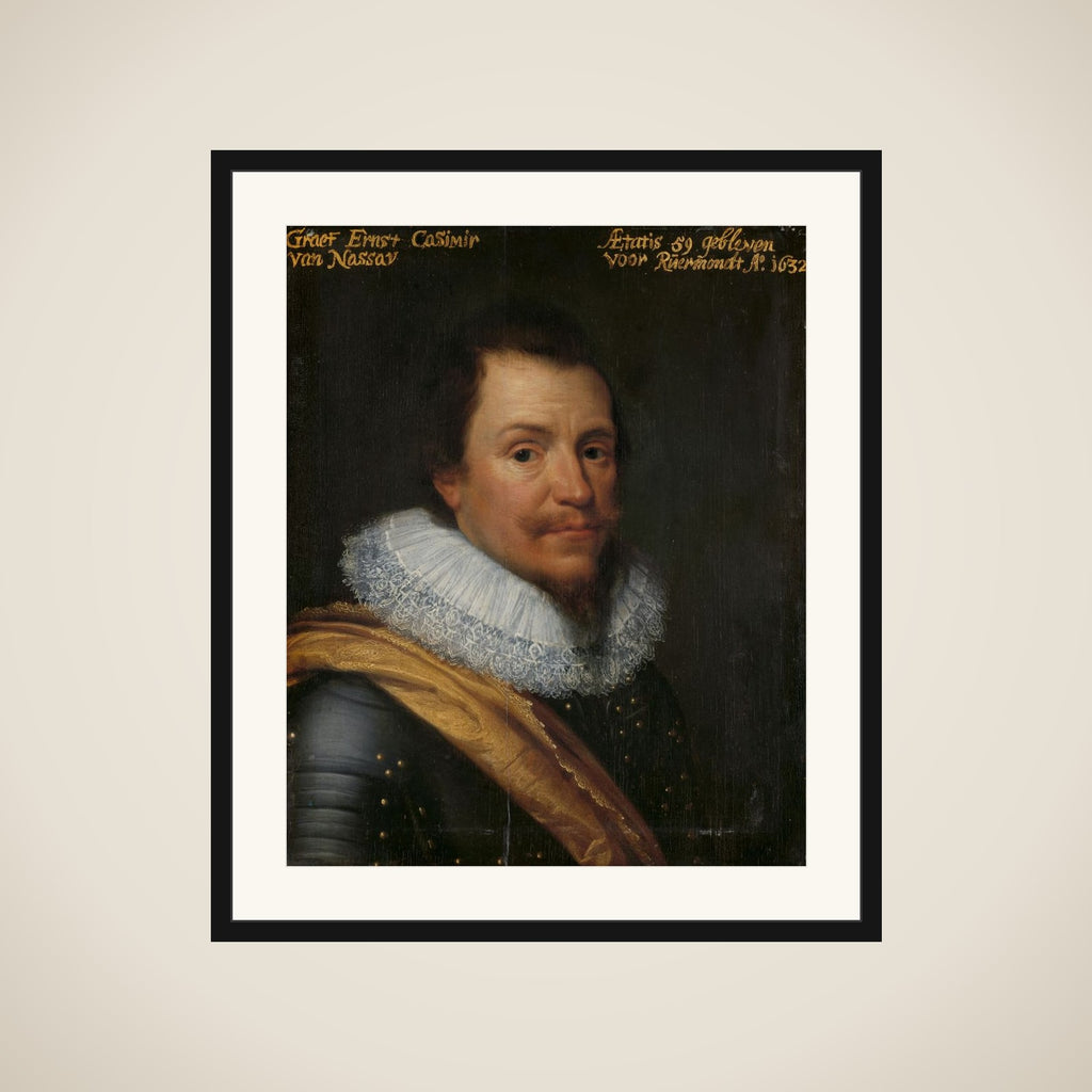 Portrait of Ernst Casimir (1573-1632), Count of Nassau-Dietz framed