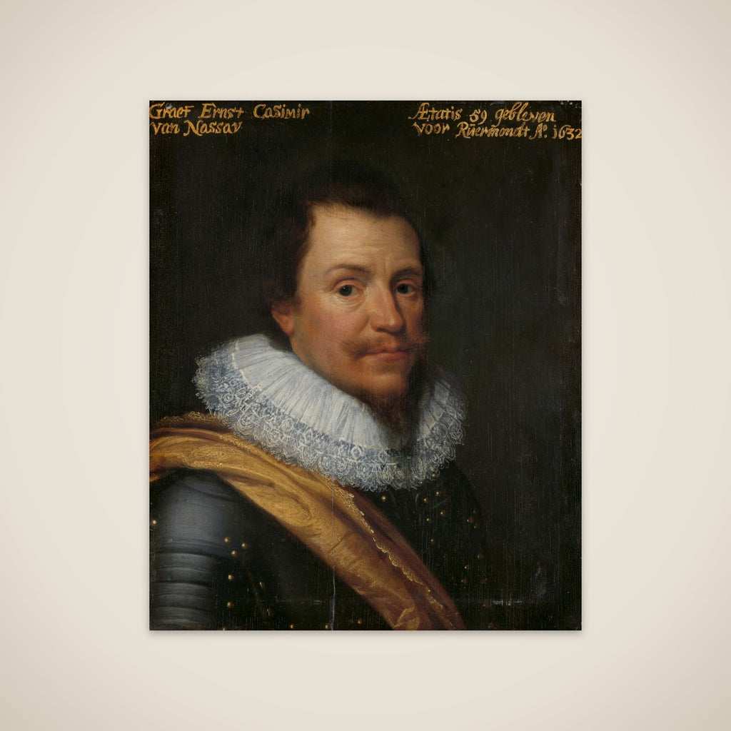 Portrait of Ernst Casimir (1573-1632), Count of Nassau-Dietz unframed print