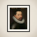 Portrait of Charles de Levin (?-1592), Lord of Famars, Forimont and Lousart framed