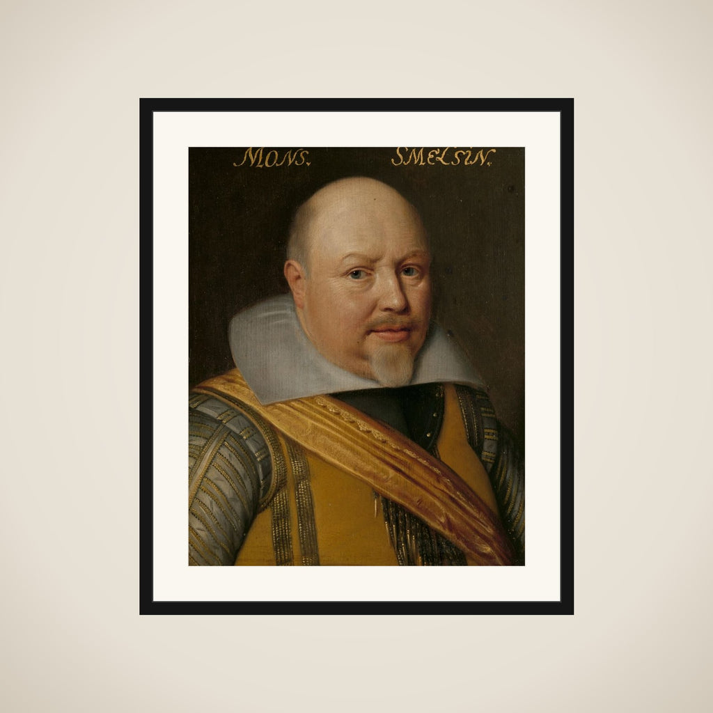 Portrait of Nicolaas Schmelzing (1561-1629) framed