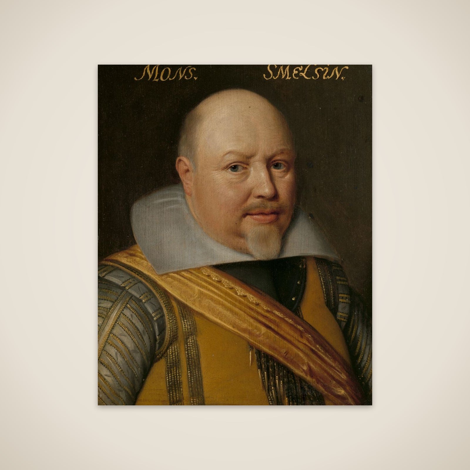 Portrait of Nicolaas Schmelzing (1561-1629) unframed print