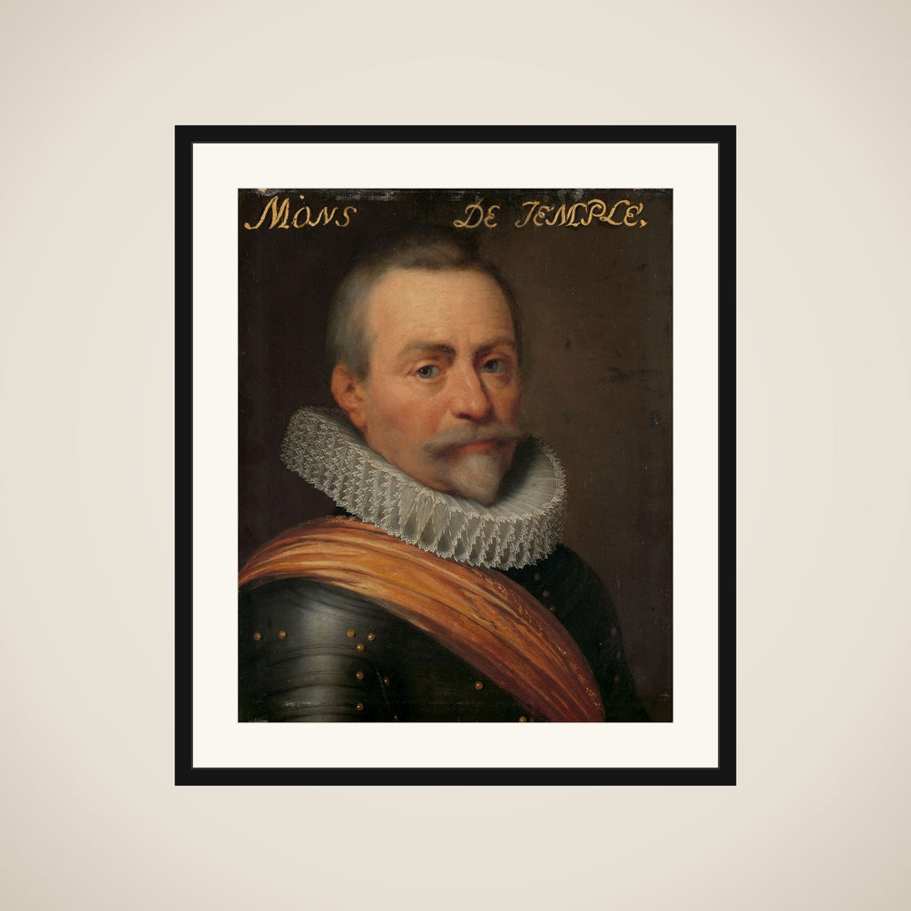 Portrait of Olivier van den Tempel (1540-1603), Lord of Corbeecke framed