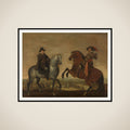 Princes Maurits and Frederik Hendrik on Horseback framed