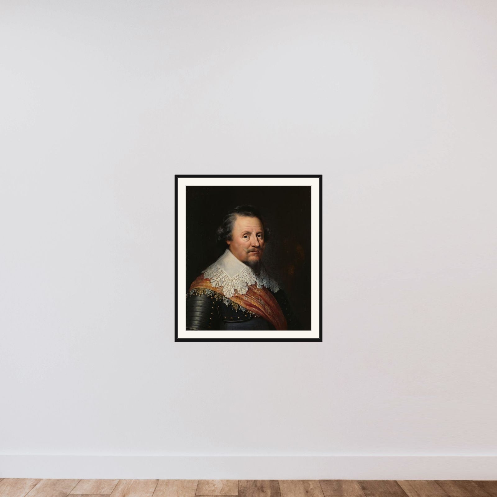 Portrait of Ernst Casimir I (1573-1632), Count of Nassau-Dietz framed — shown to scale