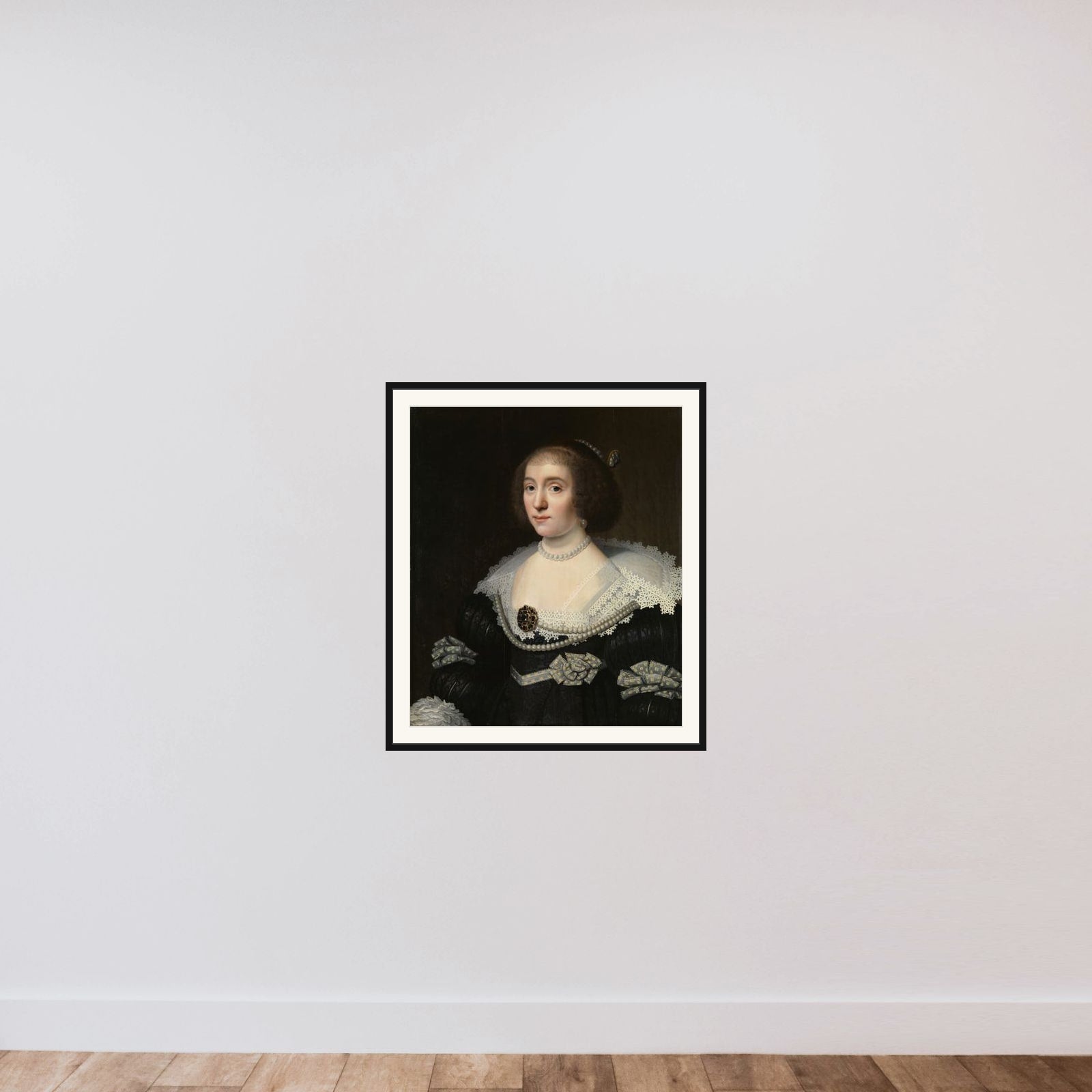 Sophia Hedwig von Braunschweig-Wolfenbüttel (1592-1642). Wife of Ernst Casimir framed — shown to scale