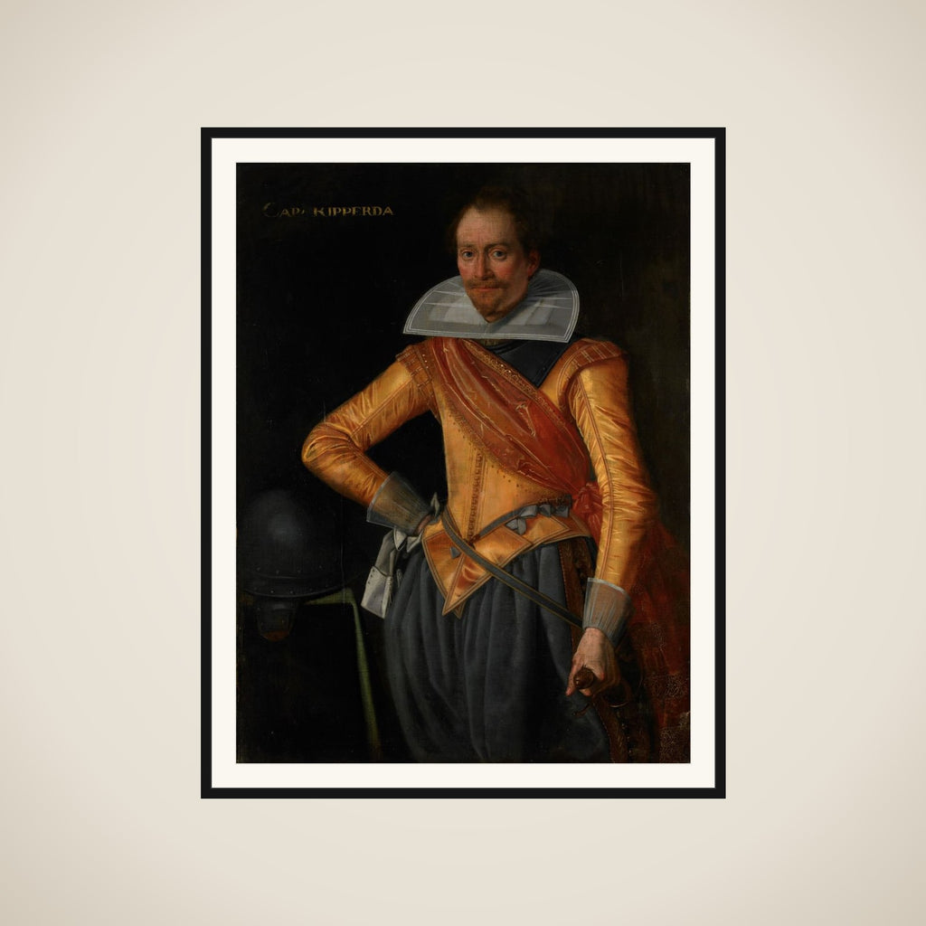 Portrait of a Captain with the Surname Ripperda framed
