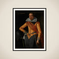 Portrait of a Captain with the Surname Ripperda framed