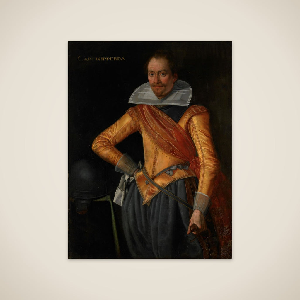 Portrait of a Captain with the Surname Ripperda unframed print