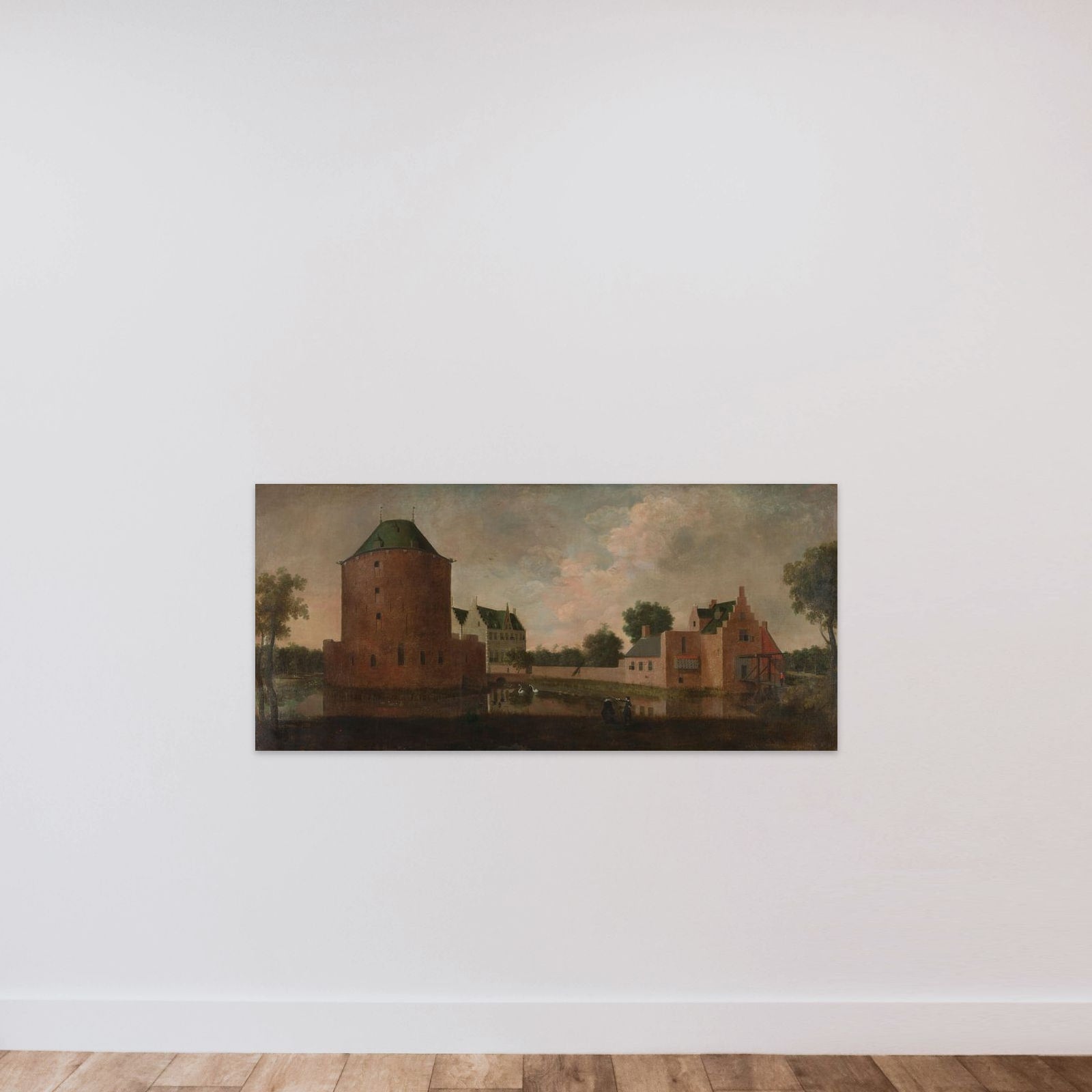 Teylingen Castle unframed — shown to scale