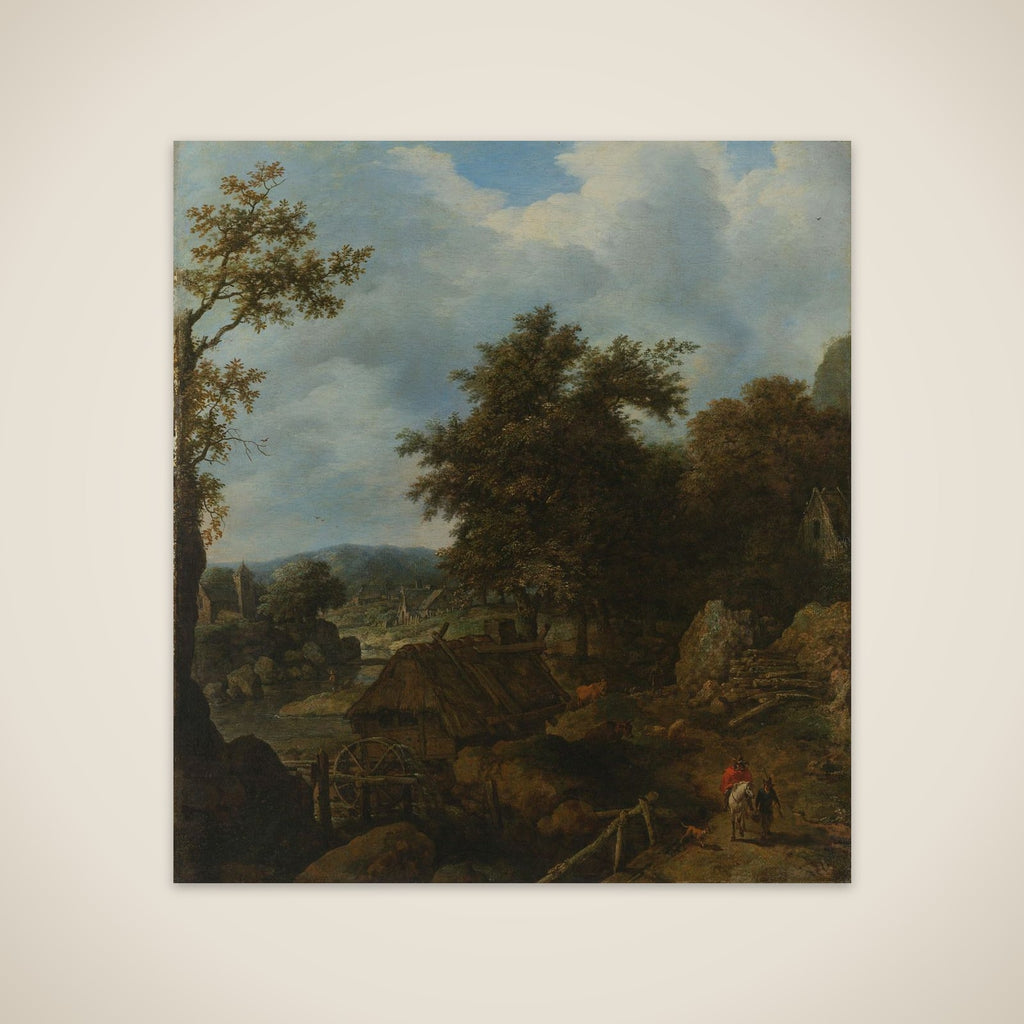 Swedish Landscape with a Water Mill unframed print