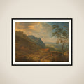 Mountainous Landscape with Farm framed