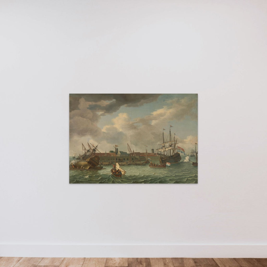The Island of Onrust near Batavia (Jakarta) unframed — shown to scale