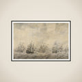 Episode from the Four Days' Battle, 11-14 June 1666, of the Second Anglo-Dutch War, 1665-67 framed
