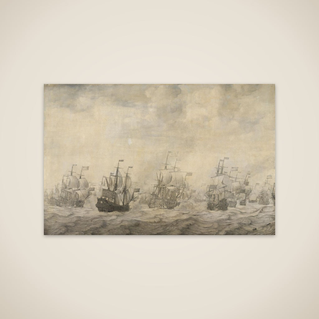 Episode from the Four Days' Battle, 11-14 June 1666, of the Second Anglo-Dutch War, 1665-67 unframed print